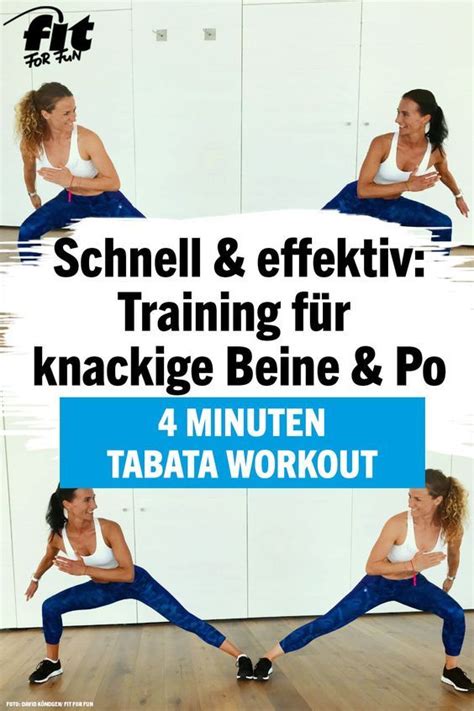 Tabata 4 Minuten Workout Für Straffe Beine Und Po 4 Minuten Training