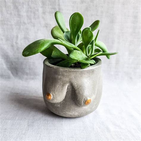 Tittie Pot Woman Body Vase Boob Planter Body Positivity Naked Woman Sexy Nipples Plants Flowers