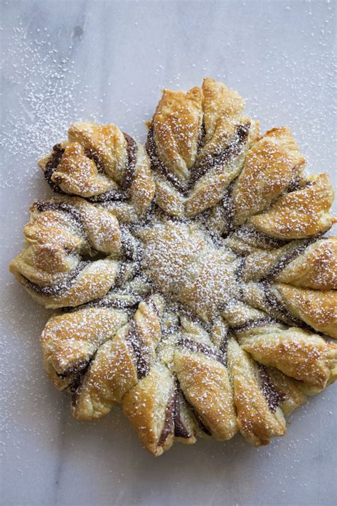 Nutella Puff Pastry Snowflake - Life Made Simple