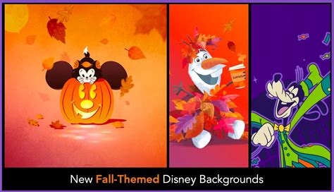 3 New Disney-Themed Fall Backgrounds for All Your Devices