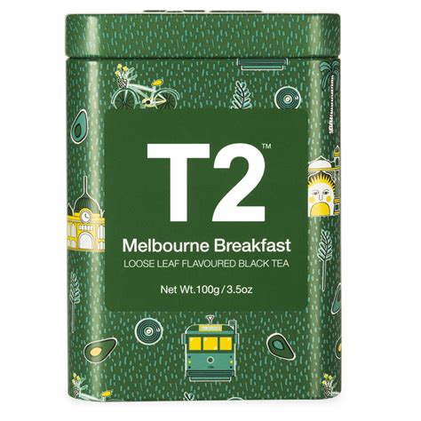 Melbourne Breakfast Loose Leaf Icon Tin 100g Black Tea T2 Nz