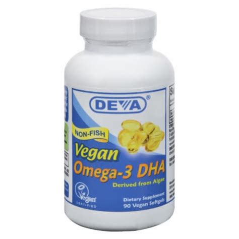 Deva Vegan Vitamins Omega 3 Dha 90 Vegan Softgels Case Of 1 90