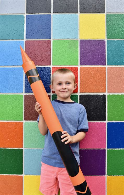 Giant Crayon DIY for Back to School, Classroom, Party Prop, & More ...