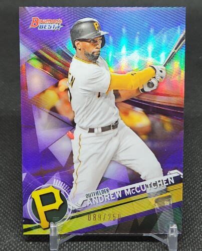 Bowman S Best Purple Refractors Andrew Mccutchen Ebay