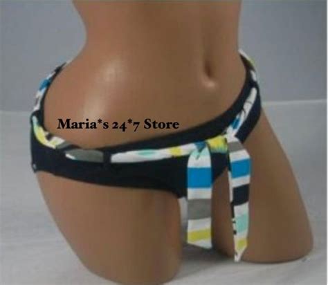 Jag Bikini Black Multi Belt Swim Suit Bottom Womens Xl