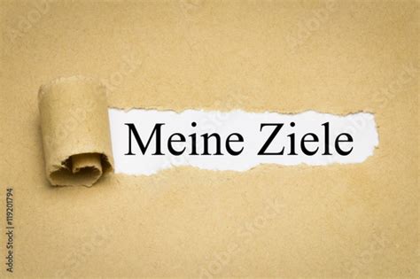 Meine Ziele Stock Foto Adobe Stock