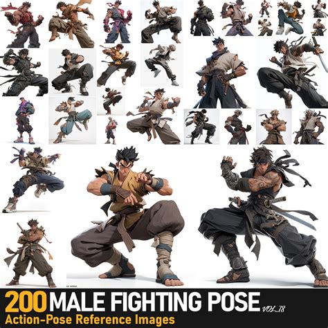 Male Fighting Pose Reference