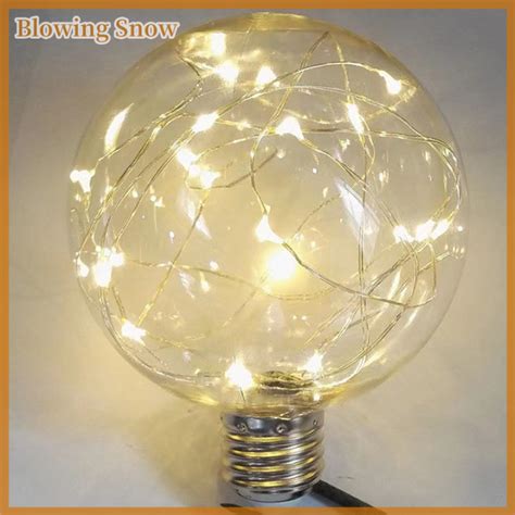 Blowing Led Edison String Light Bulb E V Colorful Rgb Lighting