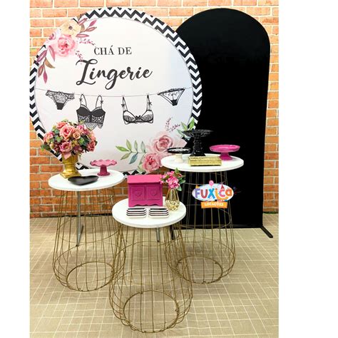 Aluguel Kit Ch De Lingerie Pink E Preto Fuxica Loca Es De Kits E Materiais Para Festas