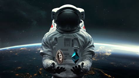 Astronaut Wallpaper 4K Bitcoin Ethereum Cryptocurrency