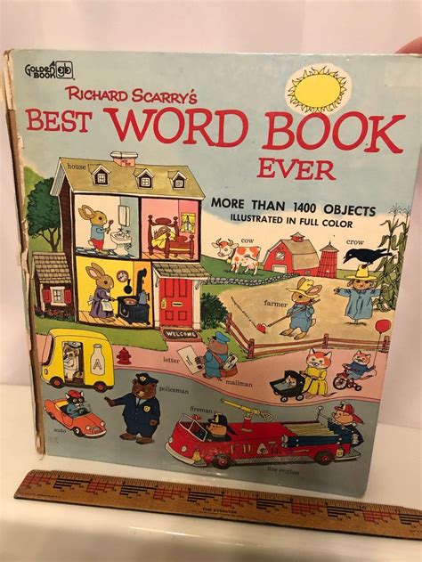 Richard Scarrys Best Word Book Ever 1979 Etsy Books Richard Scarry