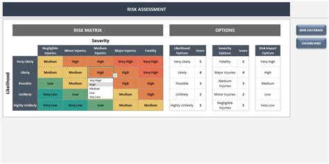 Risk Assessment Excel Template Risk Assessment Template Risk Register ...