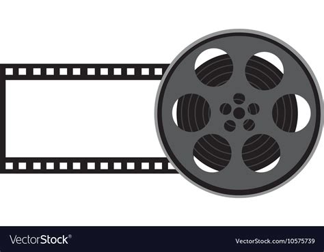 Tape film movie isolated icon Royalty Free Vector Image