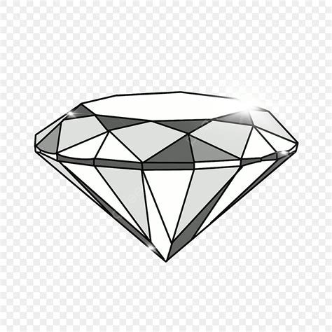 Diamond Star Clipart Black