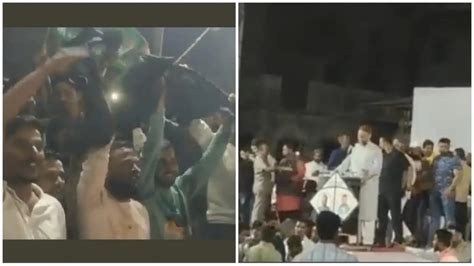 Gujarat Owaisi Greeted With Black Flags Modi Chants By Local Muslim