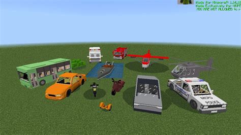 Minecraft Simple Vehicles Addon Showcase YouTube