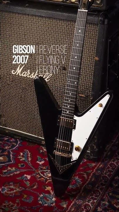 2007 Gibson Reverse Flying V In Ebony Youtube