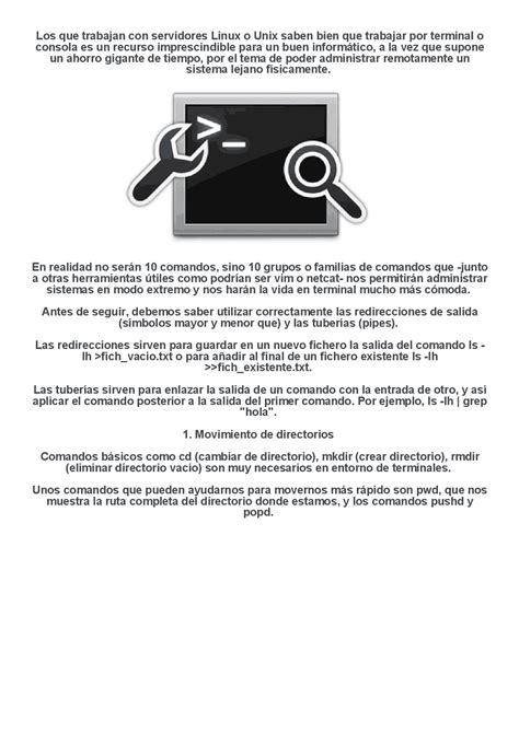 Comandos para trabajar en linux - Docsity
