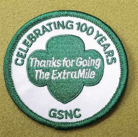 Girl Scouts Nassau County 100th Anniversary Patch Celebrating 100