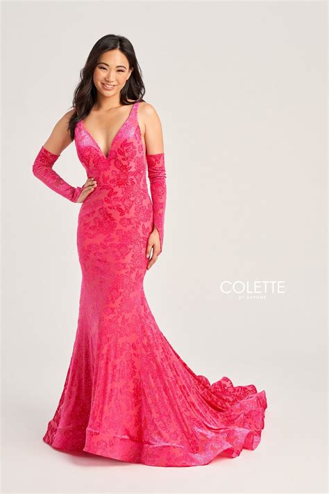 Jade/Berry Colette CL5121 Prom Long Fitted Formal Dress for $519.0