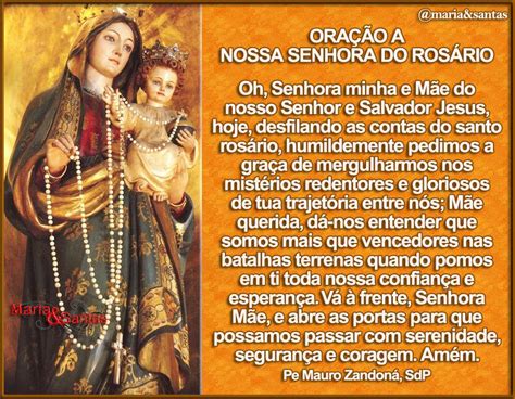 A M O Da Vida Ora O A Nossa Senhora Do Ros Rio