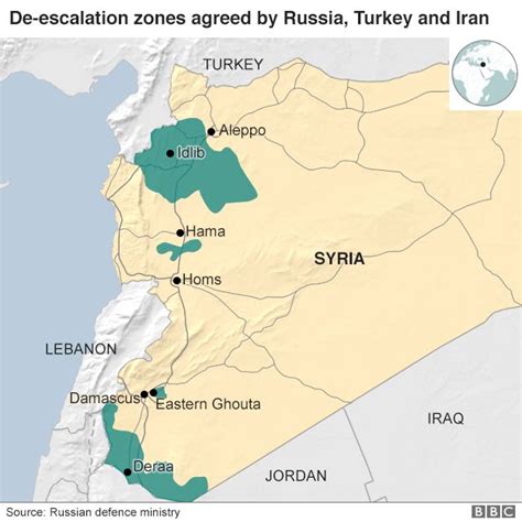 Syria War Turkey Russia Iran Agree Idlib Ceasefire Zone Bbc News