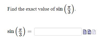 Find the exact value of sin(3π). sin(3π)= | Chegg.com