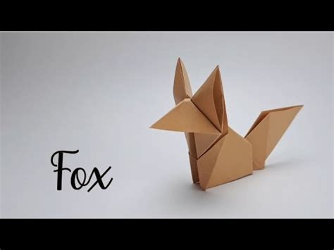 Origami Fox How To Make Origami Fox Origami Diy Paperfolding