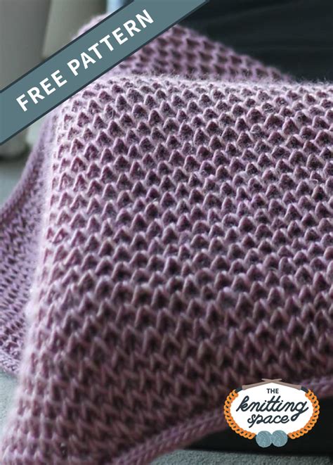 Knitted Squishy Waffle Blanket Free Knitting Pattern