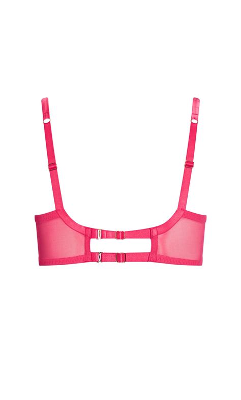 Evans Pink Delores Underwired Bra Evans