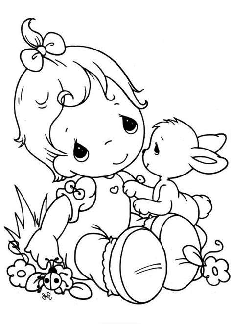 Tell Me Your Secret Precious Moments Coloring Page : Kids Play Color