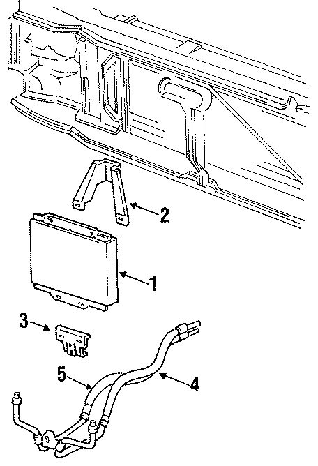 Gmc K Suburban Oil Cooler Hose Line Engine Island