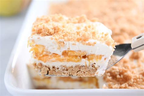 No-Bake Peaches and Cream Dessert | Mel's Kitchen Cafe