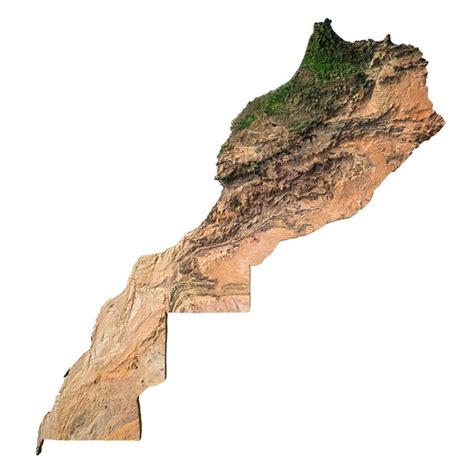 3d Model Map Morocco Turbosquid 1720804