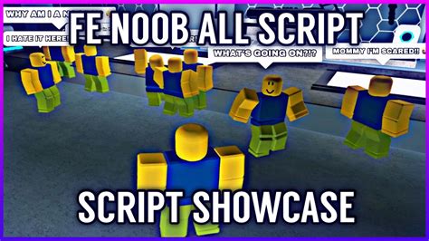 Roblox Script Showcase Fe Noob All Youtube