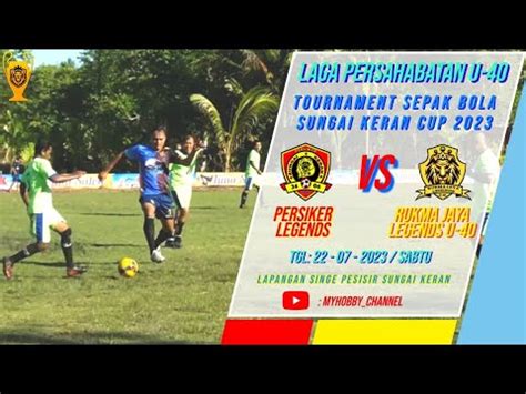 Laga U Sekaligus Laga Pembuka Tournament Sepak Bola Sungai Keran