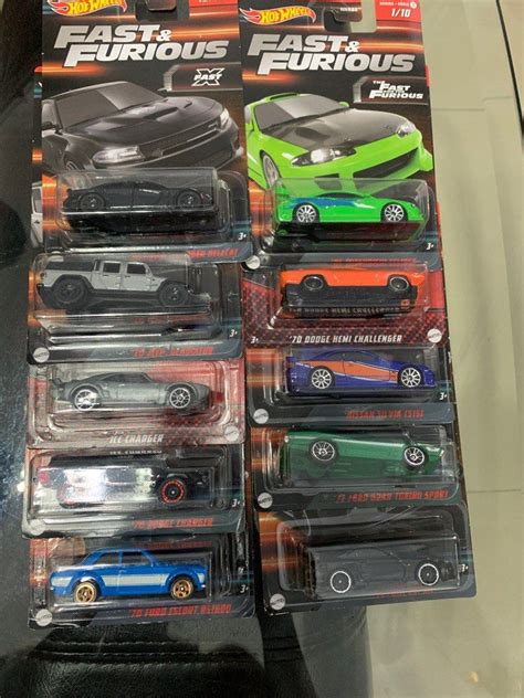 Hot Wheels Fast Furious Full Set Wave Toys Collectibles