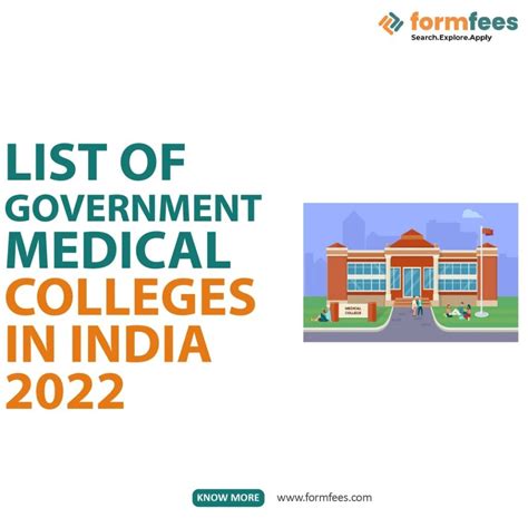 List Of Government Medical Colleges In India 2022 Formfees