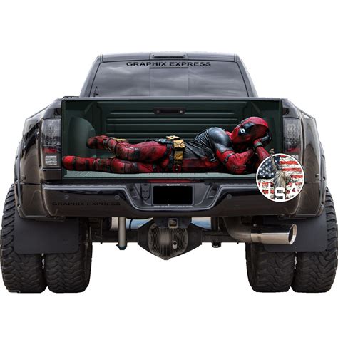 Tailgate Wrap Deadpool Vinyl Graphic Decal Sticker Pickup Decal T348 Ebay