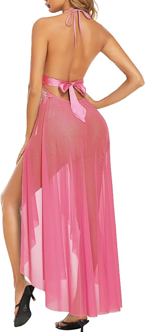 Avidlove Women Lingerie Deep V Neck Nightwear One Piece Sexy Nightgowns