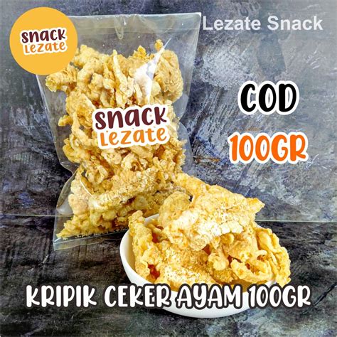 Crispy Crispy Crispy 100GR Chicken Ceker Chips Without Flour Super