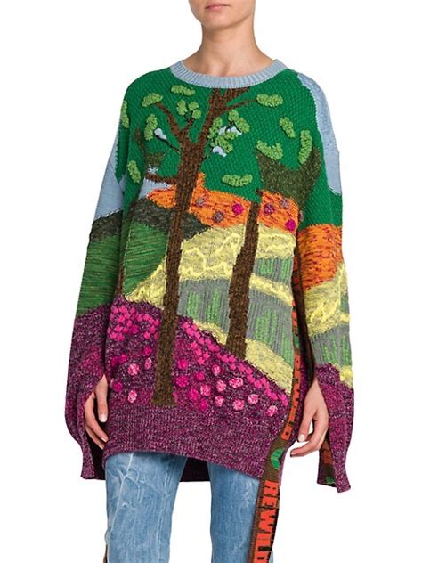 Shop Stella Mccartney Tree Of Life Jacquard Knit Sweater Saks Fifth