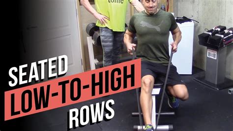 How To Do Best Back Exercises With Resistance Bands Seated Low To High Rows With Resistance