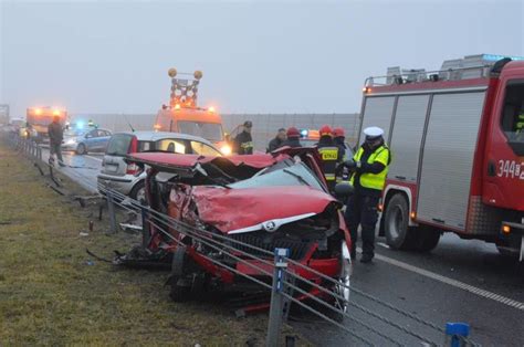 Śmiertelny wypadek na autostradzie A1 w Bocieniu koło Torunia aktl