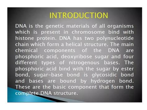 Chemical composition and structure of dna | PPT