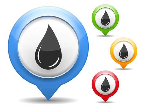 Black Oil Drop Icons 66430002 Vector Art At Vecteezy