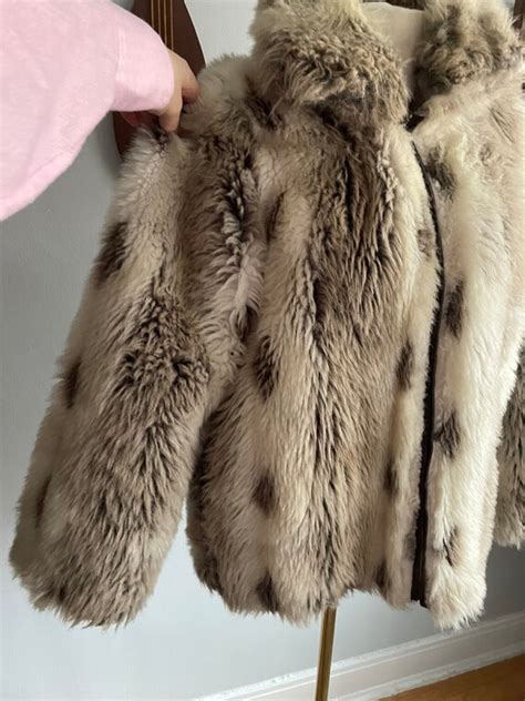 1970s Faux Fur Zip Up Jacket Gem