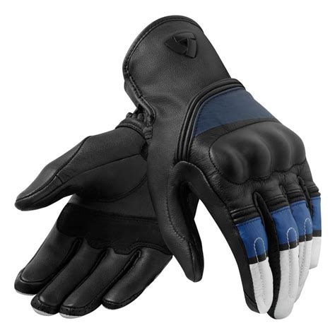 Revit Monster Leather Gloves Black Urban Rider