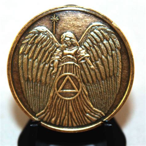 Guardian Angel Aa Bronze Recovery Medallions Sober Medallions