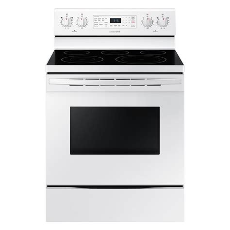 Samsung 30 In 59 Cu Ft Single Oven Electric Range With Self Cleaning And Convection Oven In